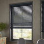 ColorizedZoom Metropolitan Dark Slate Wooden Blind - 50mm Slat 3130