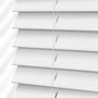 ColorizedPLA Arctic White Faux Wood Blind - 50mm Slat