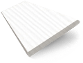 ColorizedSwatch Arctic White Faux Wood Blind - 50mm Slat sample image