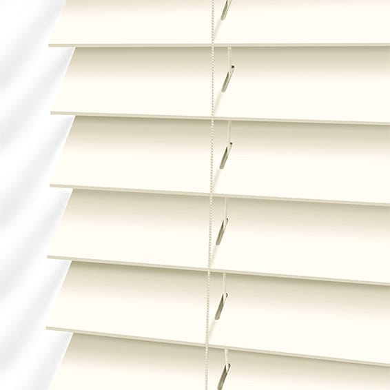 ColorizedPLA Buttermilk Faux Wood Blind - 50mm Slat