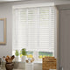 ColorizedZoom Soft Gloss White & Snow Wooden Blind - 50mm Slat 3174