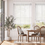 Colorized Tampa Alpine White & Igloo Faux Wood Blind - 50mm Slat 3215