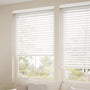 ColorizedZoom Tampa Alpine White Faux Wood Blind - 50mm Slat 3218