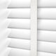 ColorizedPLA Atlanta Bright White & Igloo Faux Wood Blind - 50mm Slat 3220