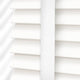 ColorizedPLA Atlanta Icy White & Igloo Faux Wood Blind - 50mm Slat 3222