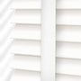 ColorizedPLA Atlanta Icy White & Igloo Faux Wood Blind - 50mm Slat 3222