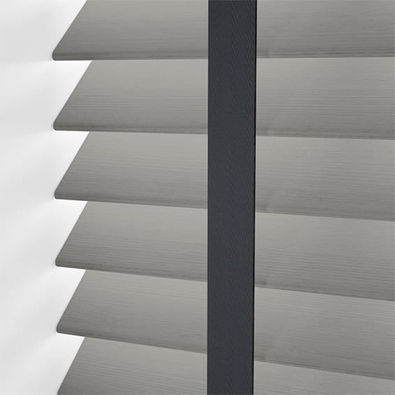 ColorizedPLA Atlanta Warm Grey & Midnight Faux Wood Blind - 50mm Slat 3223