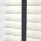 ColorizedPLA Atlanta Winter White & Midnight Faux Wood Blind - 50mm Slat 3225