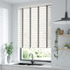 ColorizedZoom Atlanta Winter White & Midnight Faux Wood Blind - 50mm Slat 3225