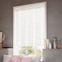 ColorizedZoom Atlanta Flint Grain & Igloo Faux Wood Blind - 50mm Slat 3221