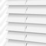 ColorizedPLA Atlanta Bright White Faux Wood Blind - 50mm Slat 3226