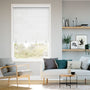 Colorized Atlanta Bright White Faux Wood Blind - 50mm Slat 3226