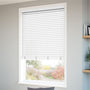 ColorizedZoom Atlanta Bright White Faux Wood Blind - 50mm Slat 3226