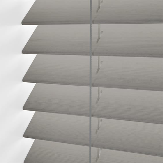 ColorizedPLA Atlanta Warm Grey Faux Wood Blind - 50mm Slat 3229