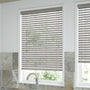 ColorizedZoom Atlanta Warm Grey Faux Wood Blind - 50mm Slat 3229