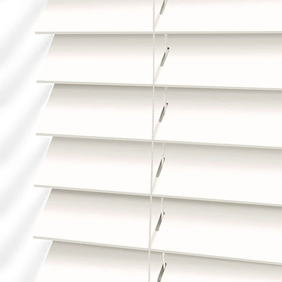 ColorizedPLA Chiffon White Wooden Blind - 50mm Slat 3245