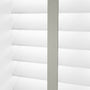 ColorizedPLA Brightest White and Elephant Grey Wooden Blind - 50mm Slat 3255