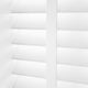ColorizedPLA Brightest White and Glacial White Wooden Blind  - 50mm Slat 8773
