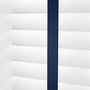 ColorizedPLA Brightest White and Denim Wooden Blind - 50mm Slat 3254