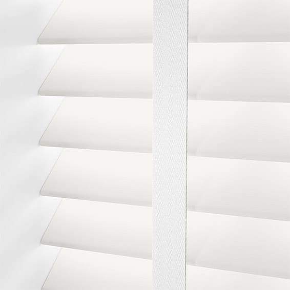 ColorizedPLA Chiffon White & Glacial White Wooden Blind - 50mm Slat 3259