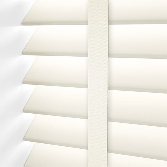 ColorizedPLA Vintage White & Soft Cotton Wooden Blind - 50mm Slat 3271