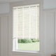 ColorizedZoom Vintage White & Soft Cotton Wooden Blind - 50mm Slat 3271