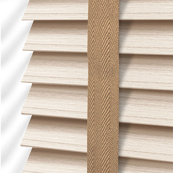 ColorizedPLA Nordic Oak & Camel Faux Wood Blind - 50mm Slat 3285