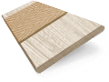 ColorizedSwatch Nordic Oak & Camel Faux Wood Blind - 50mm Slat sample image 3285
