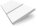 ColorizedSwatch Pristine White & Tundra Faux Wood Blind - 50mm Slat sample image 8815