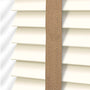 ColorizedPLA Buttermilk & Camel Faux Wood Blind - 50mm Slat 3275