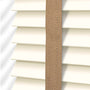 ColorizedPLA Buttermilk & Camel Faux Wood Blind - 50mm Slat 3275