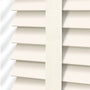 ColorizedPLA Eggshell & Ivory Faux Wood Blind - 50mm Slat 3279