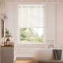 Colorized Parchment & Chalk  Faux Wood Blind 3286