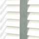 ColorizedPLA Parchment & Smoke Faux Wood Blind - 50mm Slat 3287