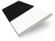 ColorizedSwatch Ice White & Jet Faux Wood Blind - 50mm Slat sample image 3283