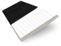 ColorizedSwatch Ice White & Jet Faux Wood Blind - 50mm Slat sample image 3283
