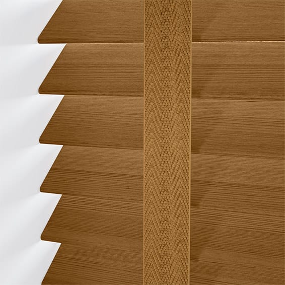 ColorizedPLA Macadamia Oak & Camel Wooden Blind - 50mm Slat 3294