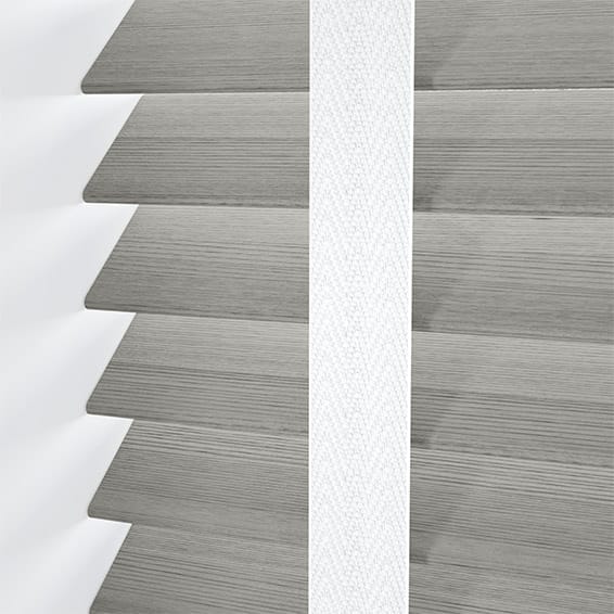 ColorizedPLA Ash Grey Grain & Chalk Faux Wood Blind - 50mm Slat 3296