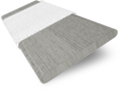 ColorizedSwatch Ash Grey Grain & Chalk Faux Wood Blind - 50mm Slat sample image 3296