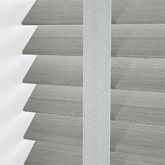 ColorizedPLA Ash Grey Grain & Smoke Faux Wood Blind - 50mm Slat 3297