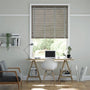 Colorized Cobblestone Grey & Smoke Faux Wood Blind - 50mm Slat 3301