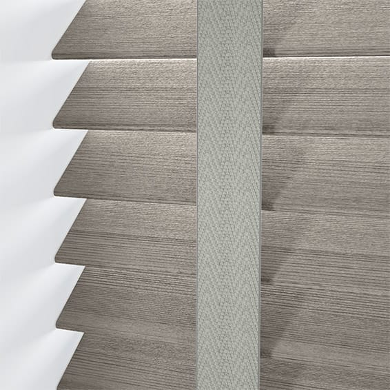 ColorizedPLA Grey Silver Grain & Warm Grey Faux Wood Blind - 50mm Slat 3303