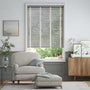 Colorized Harbour Grey & Chalk Faux Wood Blind - 50mm Slat 3304
