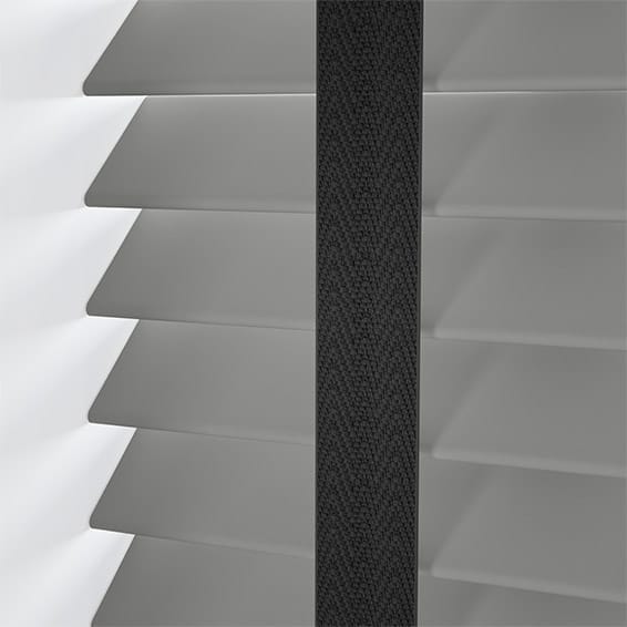 ColorizedPLA Harbour Grey & Jet Faux Wood Blind - 50mm Slat 3305