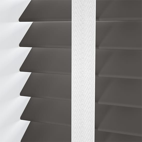 ColorizedPLA Steeple Grey & Chalk Faux Wood Blind - 50mm Slat 3310