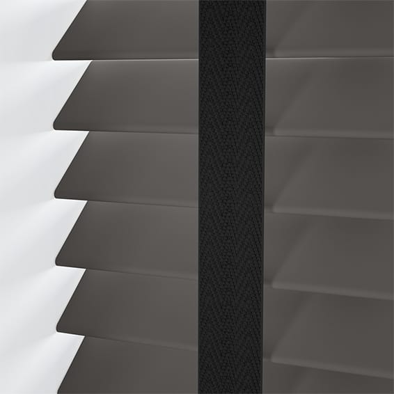ColorizedPLA Steeple Grey & Jet Faux Wood Blind - 50mm Slat 3311