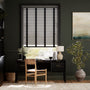 Colorized Steeple Grey & Jet Faux Wood Blind - 50mm Slat 3311