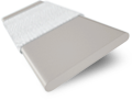 ColorizedSwatch Turtle Dove Grey & Tundra Faux Wood Blind - 50mm Slat sample image 3313