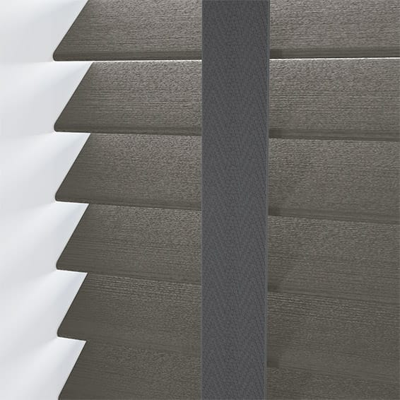 ColorizedPLA Graphite Grain & Anthracite Faux Wood Blind - 50mm Slat 8895