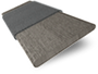 ColorizedSwatch Graphite Grain & Anthracite Faux Wood Blind - 50mm Slat sample image 8895